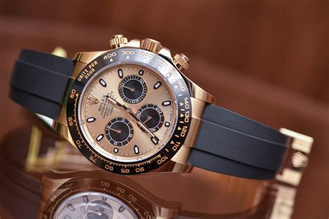 rolex daytona yellow gold black face|rolex daytona oysterflex white gold.